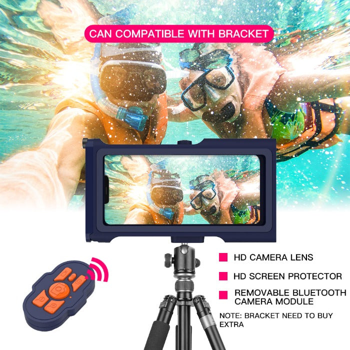 Professional 15m/50ft Waterproof Phone Case for Underwater Photography and Video