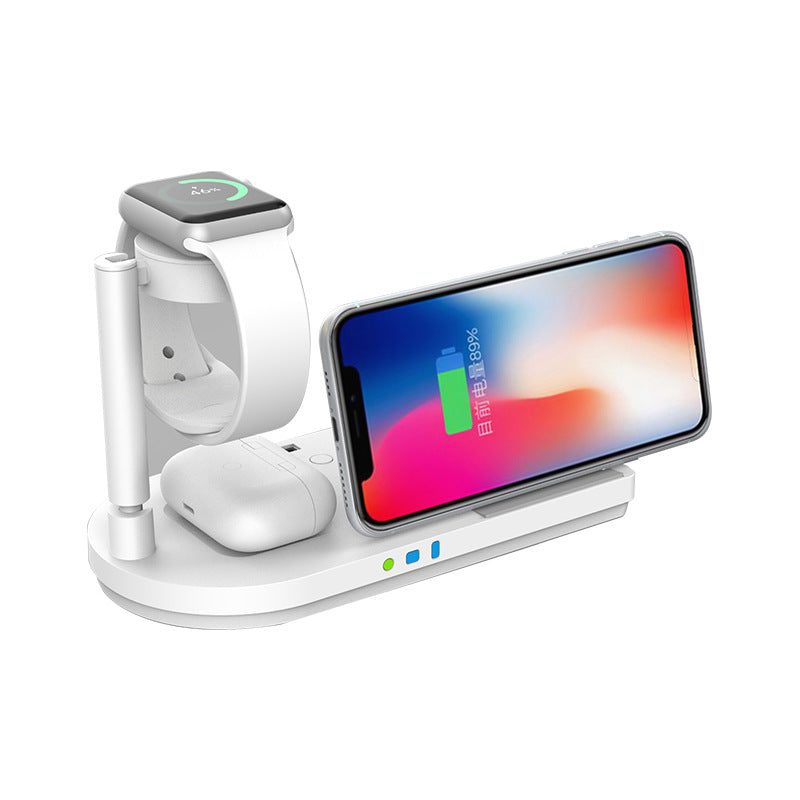 4-in-1 Wireless Charging Station for iPhone, Apple Watch/Samsung Watch, AirPods, and More