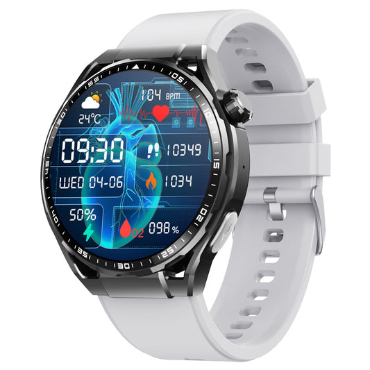 F200 Health Monitoring Smart Watch with ECG, blood pressure, and glucose tracking features.