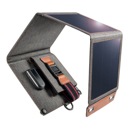 Portable 14W Solar Power Charger with Single USB Port