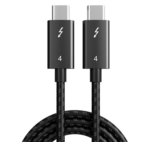 Thunderbolt 4 data cable with 40Gbps transfer speed for high-performance syncing. 8K video output and 40Gbps data transfer with this Thunderbolt 4 cable. 100W fast charging Thunderbolt 4 cable with PD support, ideal for rapid power delivery.