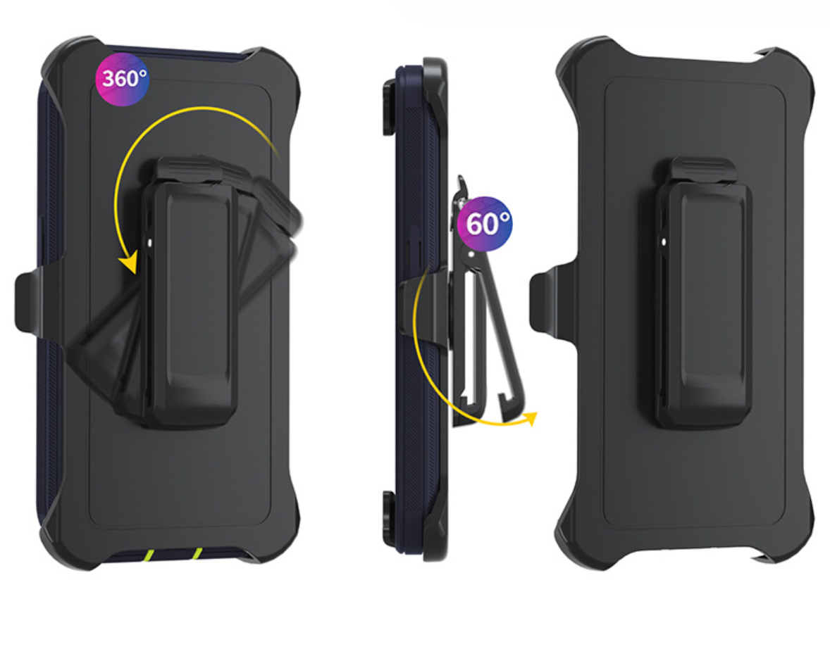 Rugged Armor Case with Optional Belt-Clip Kickstand Backcover - Drop and Dust Proof