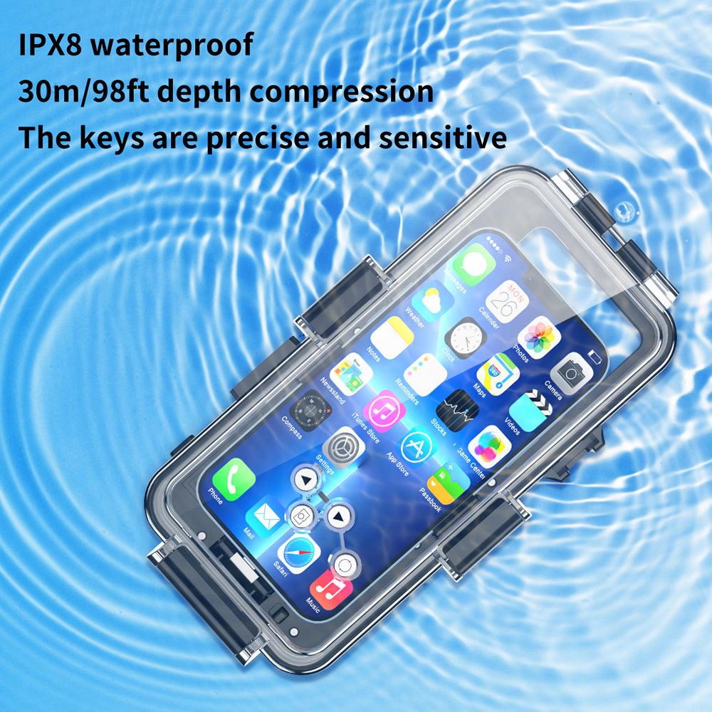 waterproof case 30M/98FT IPX8 for swimming diving